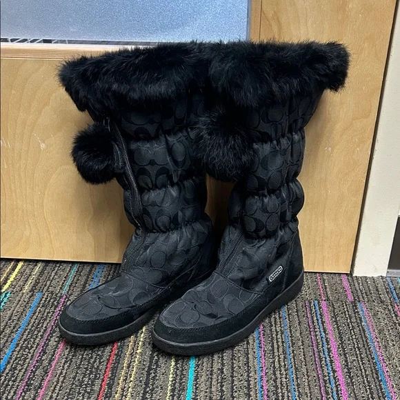 COACH - Women’s Black Winter Boots - Picture 1 of 4